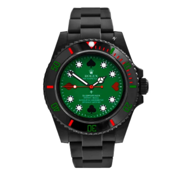 Rolex Blaken Submariner Poker Green Dial 114060