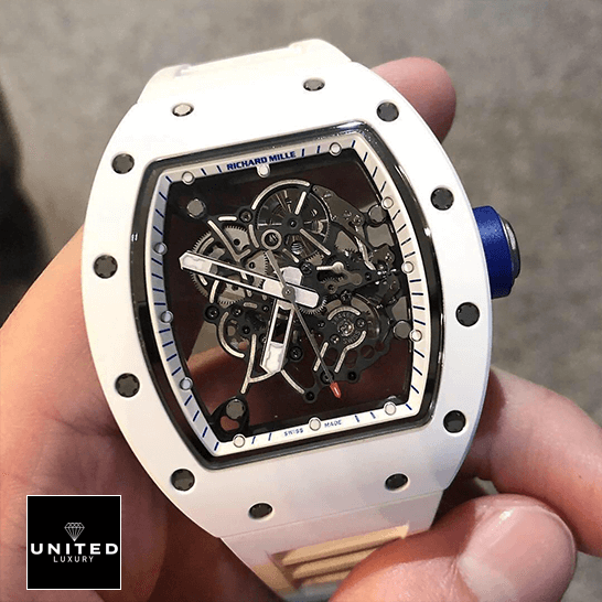 richard_mille_rM55_kV_white_ceramic_bubba_watson_japan_blue_skeleton_dial_m8215_replica_dial_unitedluxurynet richard_mille_rM55_kV_white_ceramic_bubba_watson_japan_blue_skeleton_dial_m8215_replica_dial_unitedluxurynet