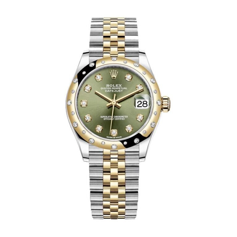Home Mega-electronics 40 rolex datejust 278273 31mm yellow gold automatic olive green set with diamonds dial