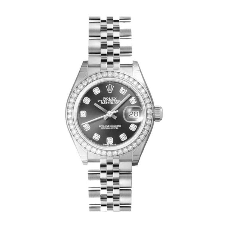 Home Mega-electronics 39 rolex datejust 28mm 279384rbr white gold automatic dark grey diamond dial