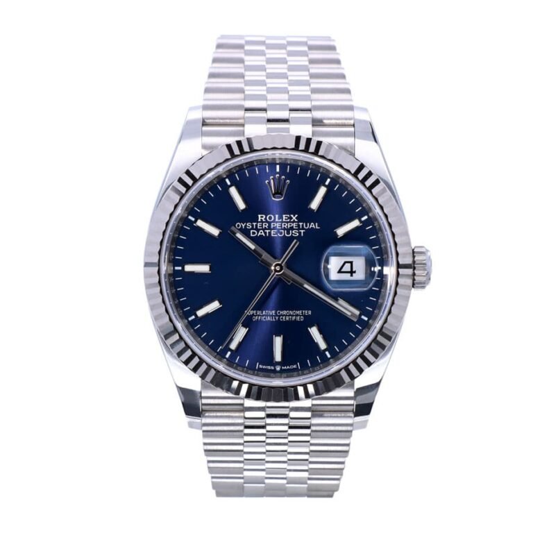 Home Mega-electronics 33 rolex datejust oyster datejust ii steel white gold 126234 blue dial replica