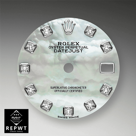 rolex_datejust_279384RBR_white_gold_automatic_silver_with_mother_pearl_diamond_dial_jubilee_replica_dial-2