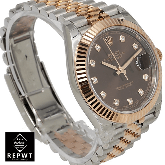 rolex_datejust_II_126331_rose_gold_steel_chocolate_diamond_dial_jubilee_replica_brown_unitedluxurynet rolex_datejust_II_126331_rose_gold_steel_chocolate_diamond_dial_jubilee_replica_brown_unitedluxurynet