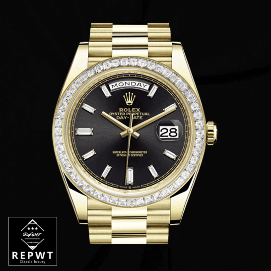 rolex_day_date_228398TBR_0001_KW_yellow_gold_diamonds_black_dial_oyster_replica_front-1